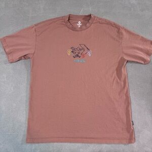 Converse Chuck Taylor Men’s Oversized T-shirt Embroidered Mineral Clay Size S
